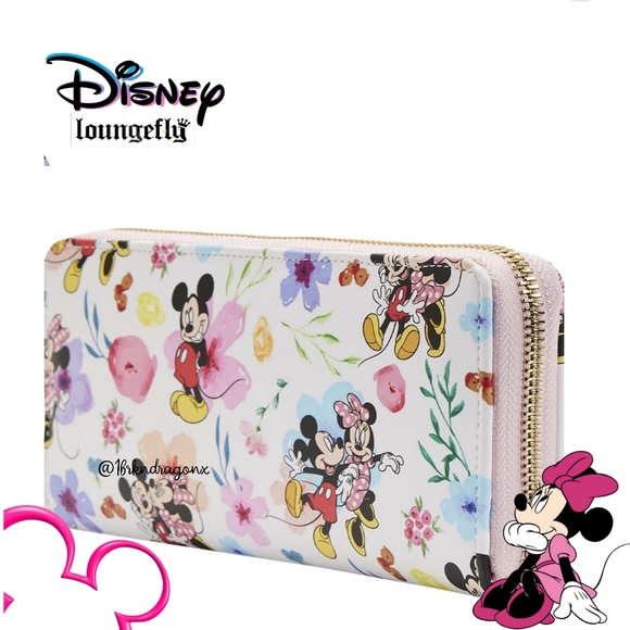 NWT Floral Pastel Disney 100th Anniversary Spring Backpack  Exclusive Loungefly - Picture 11 of 16